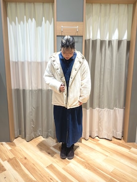 「サマンサモスモス」｜「アイテム（ジャケット/アウター）」を使った、るぴさん（レディース・155cm）の冬コーディネート