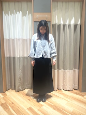 「Samansa Mos2 blue（サマンサモスモスブルー）のアイテム（ローファー）」を使った、るぴさん（レディース・155cm）の秋コーディネート