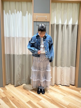 「サマンサモスモス」｜「アイテム（ジャケット/アウター）」を使った、るぴさん（レディース・155cm）の冬コーディネート