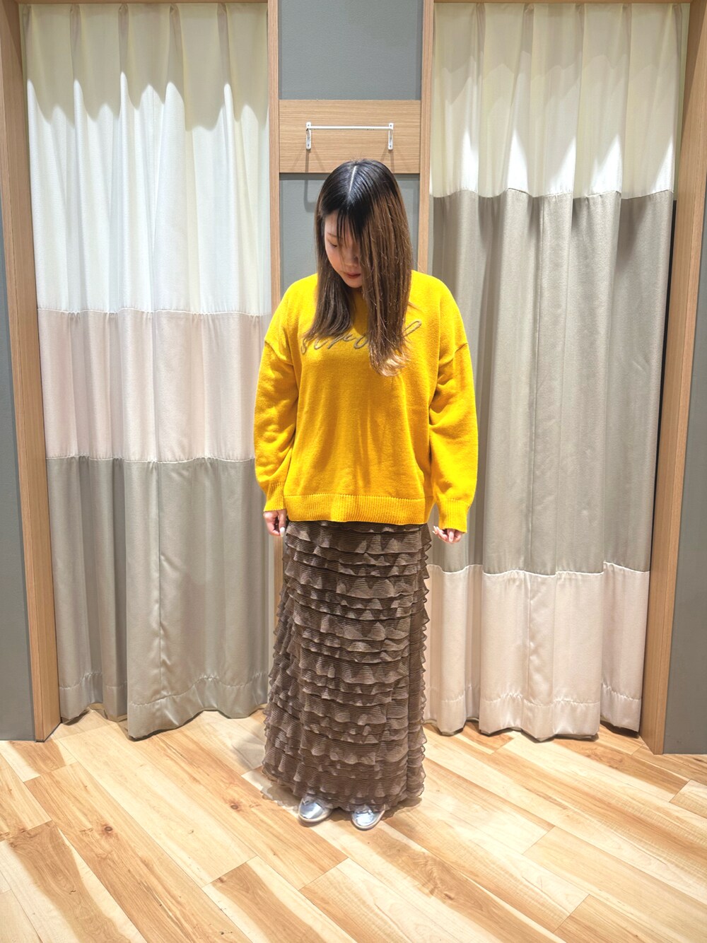 あお　ブラウンニットとイエローニット 在庫処分】メンズ セーター ニット イエロー ブラウン 冬 M/L/XL
