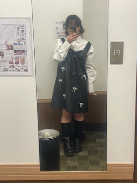 「アイテム（ワンピース/ドレス）」を使った、wanwaninuchangさん（レディース・155cm・20代）の秋コーディネート