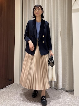 「ROPE'（ロペ）のアイテム（ジャケット/アウター）」を使った、ayaさん（レディース・162cm）の春コーディネート