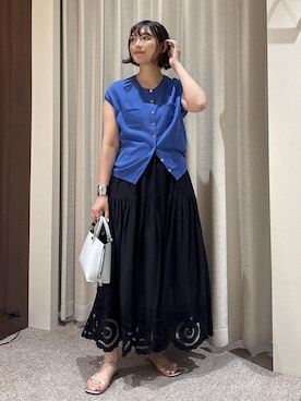 「ROPE'（ロペ）のアイテム」を使った、ayaさん（レディース・162cm）の夏コーディネート