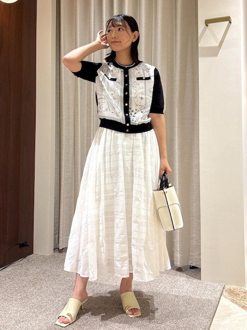 ロペ（ROPE’）/【洗える】シアーチェックスカート/セットアップ対応 ROPE'（ロペ） スカート 「洗える」シアーチェックスカート