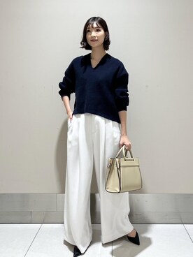 「W BAG」｜ayaさん（レディース・162cm）の冬コーディネート