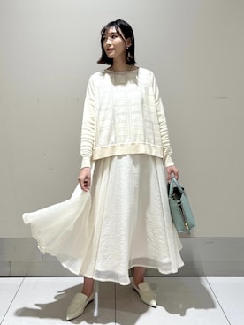 「ROPE'（ロペ）のアイテム」を使った、ayaさん（レディース・162cm）の冬コーディネート