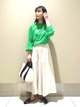 「ROPE'（ロペ）のアイテム」を使った、ayaさん（レディース・162cm）の春コーディネート