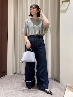 「ROPE'（ロペ）のアイテム（パンツ）」を使った、ayaさん（レディース・162cm）の春コーディネート