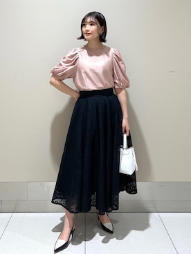 「ROPE'（ロペ）のアイテム」を使った、ayaさん（レディース・162cm）の春コーディネート