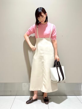 「ROPE'（ロペ）のアイテム」を使った、ayaさん（レディース・162cm）の春コーディネート