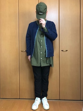 「Cuirs（キュイー）のアイテム（トップス）」を使った、ゆうき。さん（メンズ・176cm）の秋コーディネート