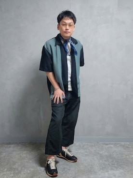 九条∞(くじょうえいと)さん（メンズ・168cm）の秋コーディネート