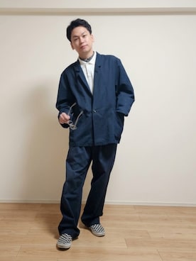 「Christian Dior（クリスチャンディオール）のアイテム」を使った、九条∞(くじょうえいと)さん（メンズ・168cm）の秋コーディネート