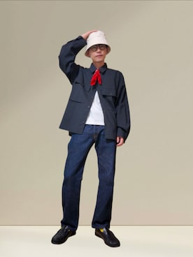 「アイテム（ハット）」を使った、九条∞(くじょうえいと)さん（メンズ・168cm）の夏コーディネート