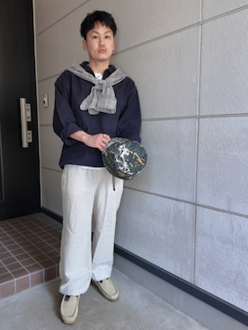 「EDIFICE（エディフィス）のアイテム」を使った、九条∞(くじょうえいと)さん（メンズ・168cm）の春コーディネート