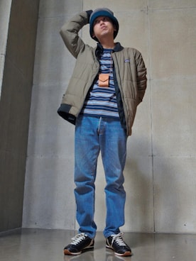 「アイテム（コインケース）」を使った、九条∞(くじょうえいと)さん（メンズ・168cm）の冬コーディネート