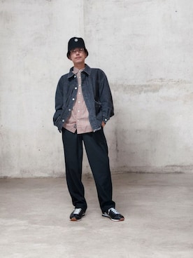 「アイテム（ジャケット/アウター）」を使った、九条∞(くじょうえいと)さん（メンズ・168cm・30代）の秋コーディネート