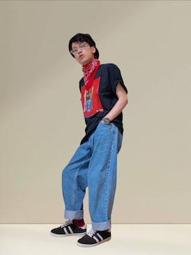 「アイテム（その他）」を使った、九条∞(くじょうえいと)さん（メンズ・168cm・30代）の夏コーディネート