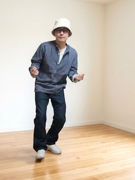 「PUMA(プーマ)のアイテム」を使った、九条∞(くじょうえいと)さん(メンズ・168cm)の秋コーディネート
