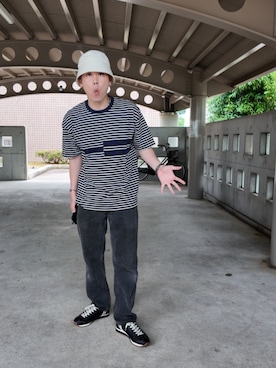 「PATRICK（パトリック）のアイテム」を使った、九条∞(くじょうえいと)さん（メンズ・168cm）の夏コーディネート