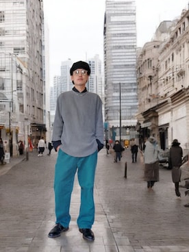 九条∞(くじょうえいと)さん（メンズ・168cm・30代）の秋コーディネート