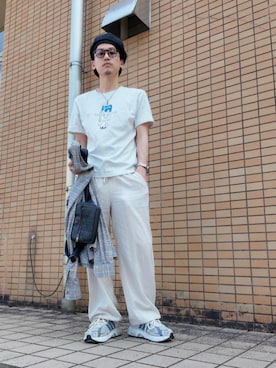 「アイテム（ファッション雑貨）」を使った、九条∞(くじょうえいと)さん（メンズ・168cm）の夏コーディネート