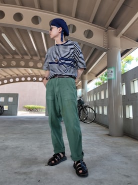 「アイテム（財布/小物）」を使った、九条∞(くじょうえいと)さん（メンズ・168cm）の夏コーディネート