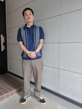 「Levi's（リーバイス）のアイテム」を使った、九条∞(くじょうえいと)さん（メンズ・168cm）の夏コーディネート