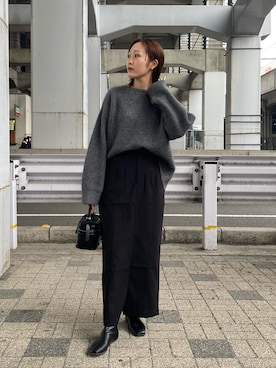 b a b aさん（レディース・158cm）の冬コーディネート