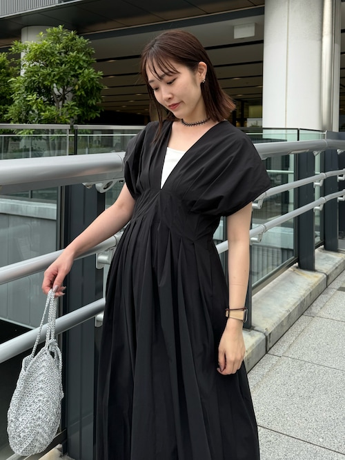 CAPRICIEUX LE'MAGE/ウエストタックフレアワンピース CAPRICIEUX LE