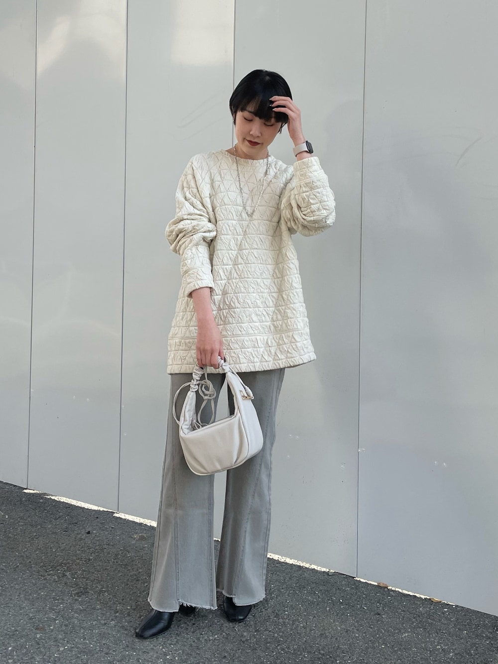CAPRICIEUX LE'MAGE ソフトフレアカットオフデニム