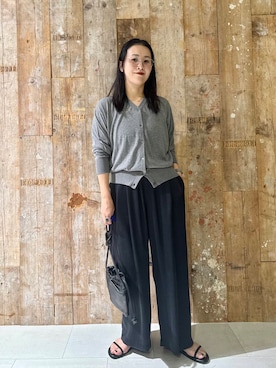 「骨格ナチュラル」｜クボさん（レディース・161cm）の夏コーディネート