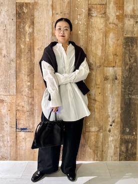 「アイテム（その他雑貨）」を使った、クボさん（レディース・161cm）の秋コーディネート