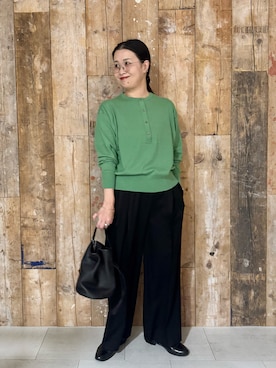 「アイテム（その他雑貨）」を使った、クボさん（レディース・161cm）の冬コーディネート