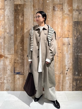 「冬の注目アウター」｜クボさん（レディース・161cm）の秋コーディネート