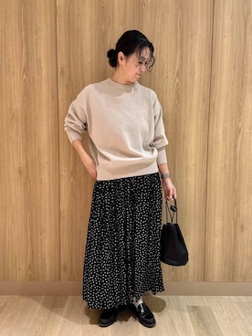 「アイテム（その他雑貨）」を使った、クボさん（レディース・161cm）の冬コーディネート