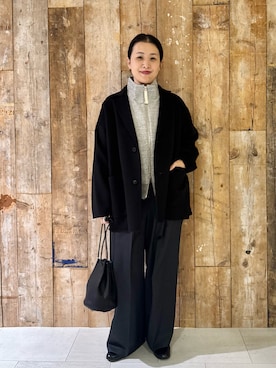 「アイテム（その他雑貨）」を使った、クボさん（レディース・161cm）の冬コーディネート