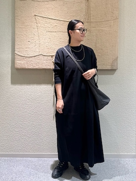 「アイテム（ネックレス）」を使った、クボさん（レディース・161cm）の秋コーディネート