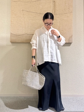 「かぐれ（カグレ）のアイテム」を使った、クボさん（レディース・161cm）の春コーディネート