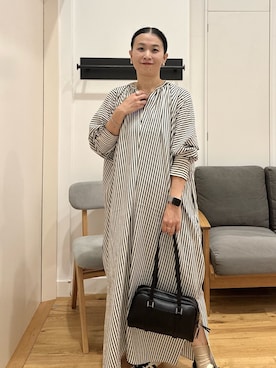 「RODE SKO」｜「アイテム（ワンピース）」を使った、クボさん（レディース・161cm）の秋コーディネート