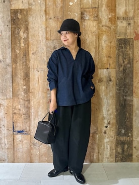 クボさん（骨格ナチュラル・レディース・161cm）の秋コーディネート
