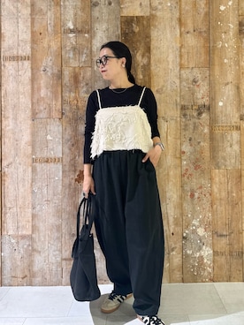 「Morphee（モルフェ）のアイテム」を使った、クボさん（レディース・161cm）の夏コーディネート