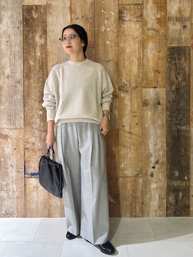 「アイテム（雑貨/ホビー）」を使った、クボさん（レディース・161cm）の秋コーディネート