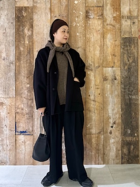 「アイテム（雑貨/ホビー）」を使った、クボさん（レディース・161cm）の冬コーディネート