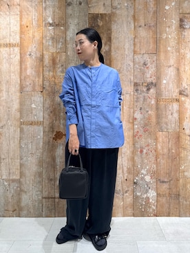 「mormyrus（モルミルス）のアイテム」を使った、クボさん（レディース・161cm）の夏コーディネート