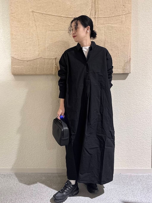 セール】『2サイズ展開』コットンシルクシャツワンピース