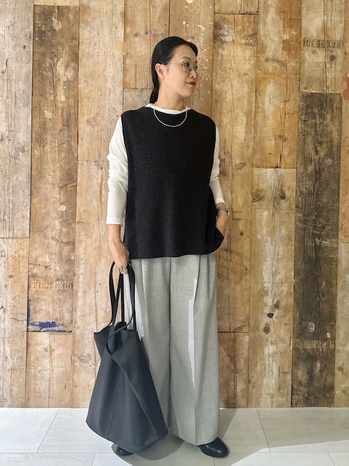 新品✨タグ付 かぐれ ドライコットンニット ベスト 黒 ドライコットンニットベスト | かぐれ(kagure) | マルイウェブ