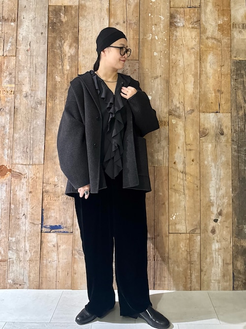 コットンフリルカラーシャツ（シャツ/ブラウス）｜かぐれ（カグレ）の