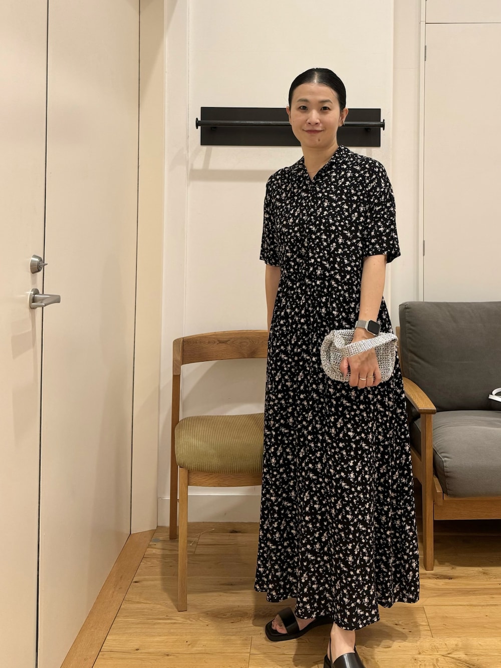 かぐれスモールフラワープリントワンピース