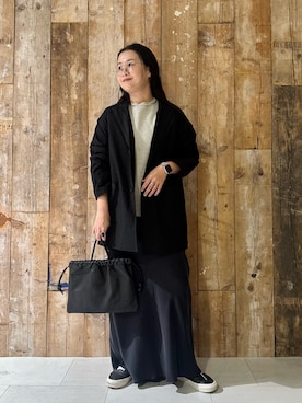 「かぐれ（カグレ）のアイテム」を使った、クボさん（レディース・161cm）の冬コーディネート